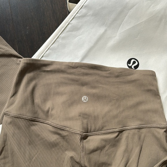 LULULEMON ALIGN RIBBED MINI FLARE *REGULAR IN NOMAD SZ 4 NWT - Picture 4 of 13